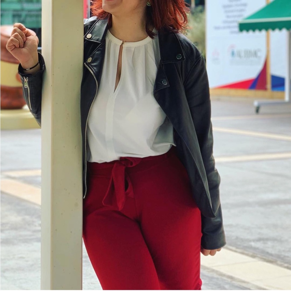 Red Zara Jeggings size M